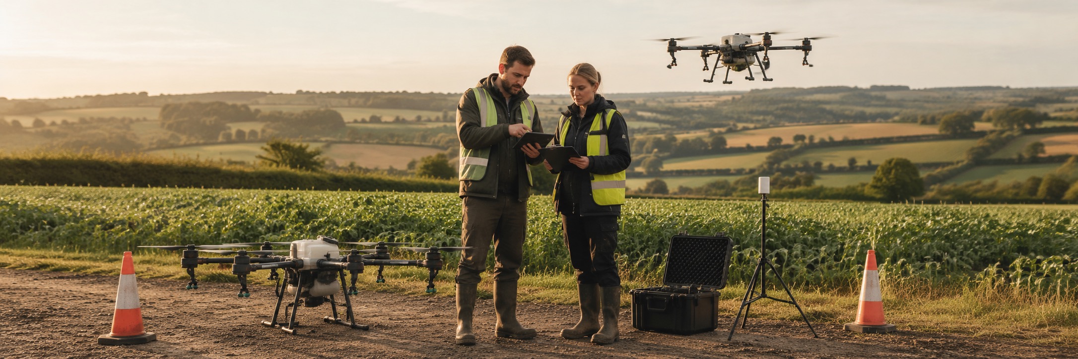 Agricultural drone training in the UK